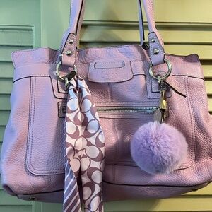 Coach Lilac Leather Bag